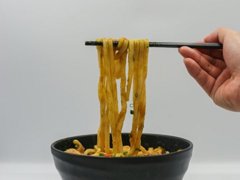 Bowl of garlic noodles